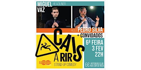 Cais A Rir 3 Fevereiro - Stand Up Comedy no Roterdão (Em Português)