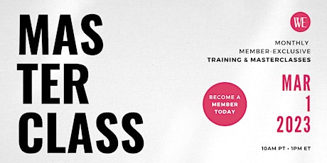 Monthly Training and Empowerment Masterclass