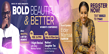 BOLD, BEAUTIFUL & BETTER Women's Conference