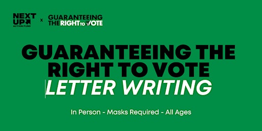 Letter Writing for Guaranteeing the Right to Vote