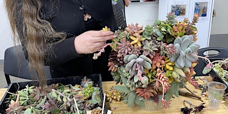 Succulent Heart Topiary Workshop at Growing Works