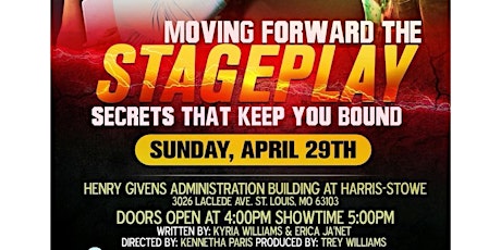 Moving Forward Stage Play - Vendor Fee only primary image