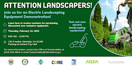 Electric Landscaping Equipment Demonstration Event