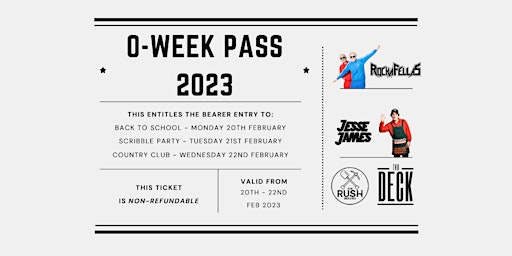 O-Week 2023 - 3 Day Pass