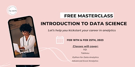 Free Masterclass: Introduction to Data Science