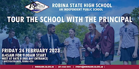 Robina SHS Tour The School with the Principal