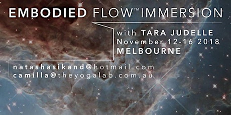 Embodied Flow Immersion with Tara Judelle November 12-16th primary image