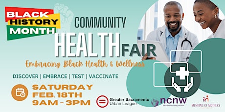 Community Health Fair: Embracing Black Health & Wellness