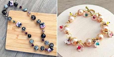 Handmade Jewelry: Glassbead Necklace + Bracelet Jewelry Making primary image