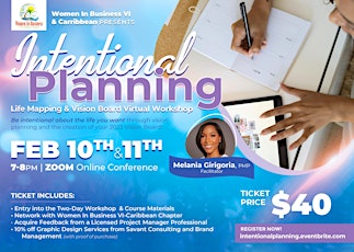 Intentional Planning - Life Mapping & Vision Board Virtual Workshop