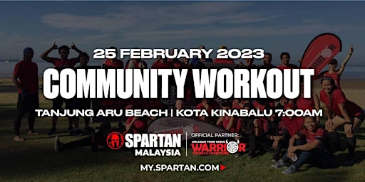 KK Spartan Community Workout - Tanjung Aru Beach 25th February 2023