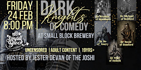 Dark Knights Of Comedy at Small Block Brewery