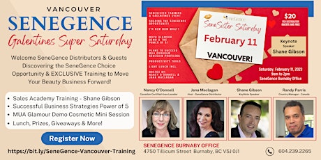 Vancouver SeneGence Opportunity, Social Selling Training Galentines Social!