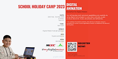 2022/23 SCHOOL HOLIDAY CAMP - Hackathon For Digital Makers