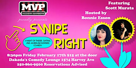 Swipe Right Comedy Night presented by MVP Modern Barbers