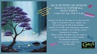 Magical Waterfall Acrylic paint event