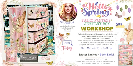 Hello Spring! Fairy Fantasy Jewelry Box Workshop with Jodie Lee