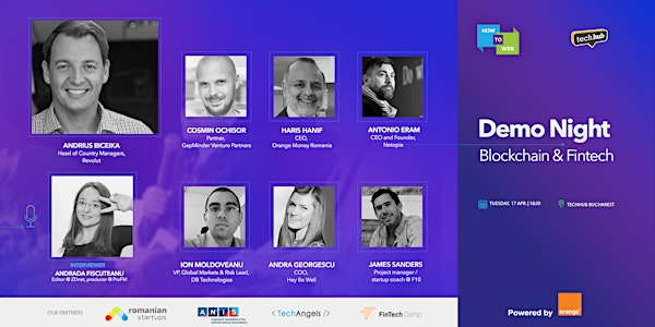 Demo Night by How to Web & TechHub / Blockchain and Fintech Edition