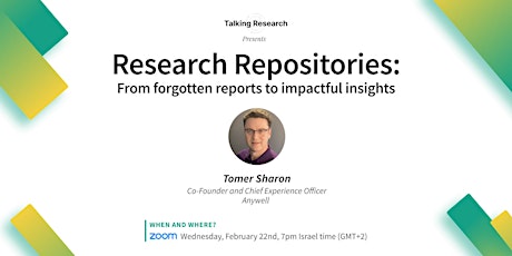 Talking Research Repositories with Tomer Sharon