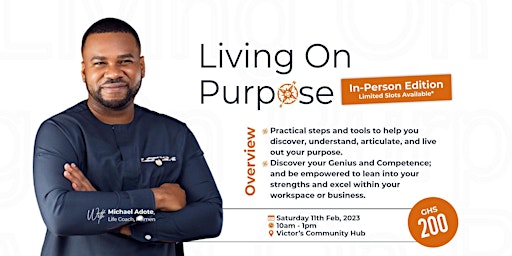 Living On Purpose (In-Person Edition)
