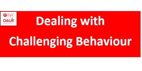 Imagem principal do evento Dealing with Challenging Behaviour