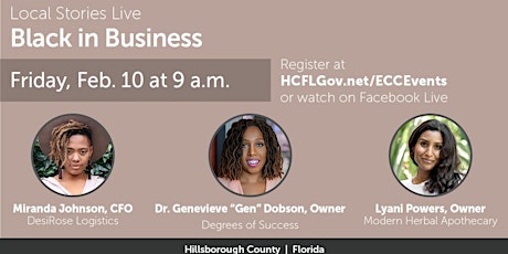 IN-PERSON - Local Stories Live!  Black in Business!