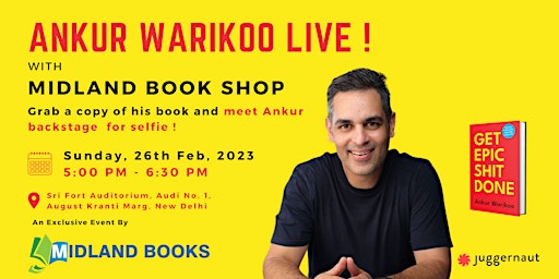 Delhi - Ankur Warikoo LIVE with Midland Books