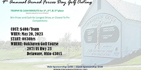4th Annual Armed Forces Day Golf Outing