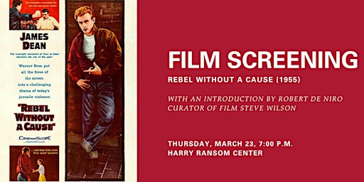 FILM SCREENING: "Rebel Without a Cause" (1955)