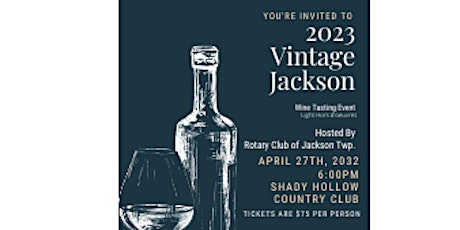 2023 Vintage Jackson Wine Tasting Event