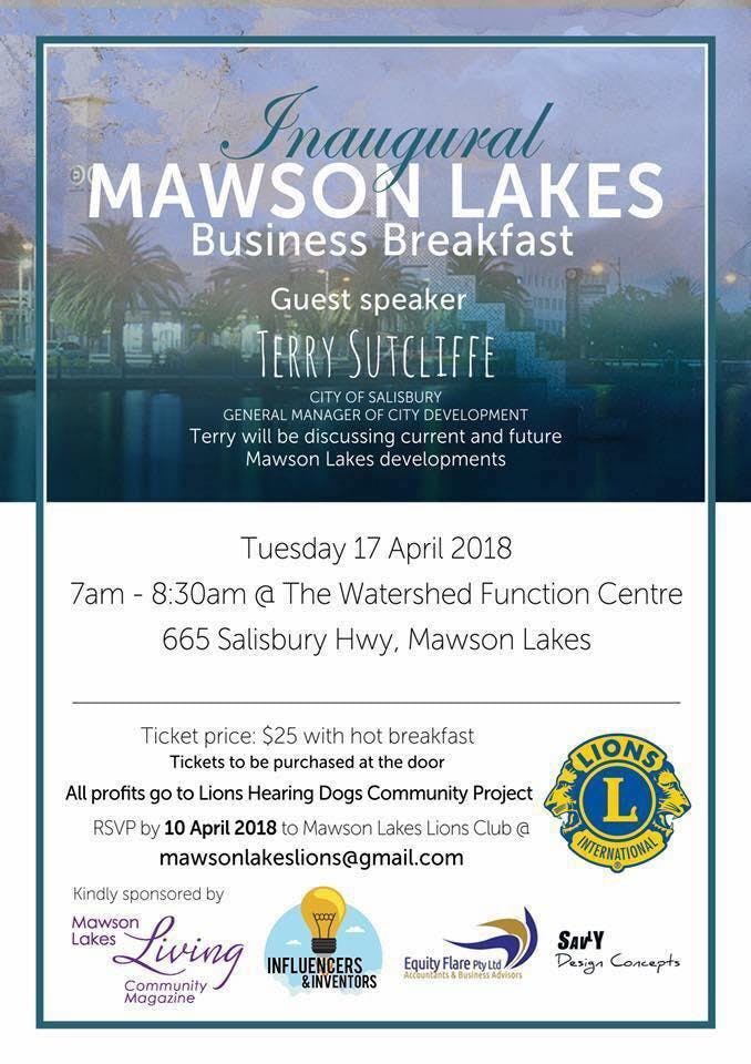 Mawson Lakes Business Breakfast - June 19