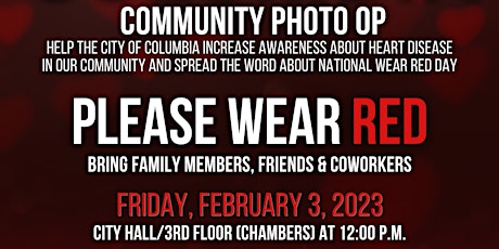 Go Red Columbia Community Photo Op primary image