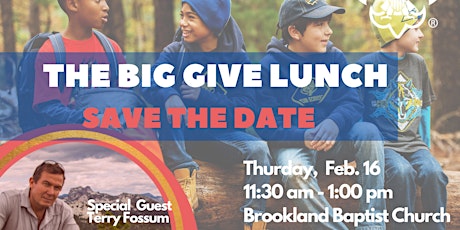 BIG GIVE LUNCH:  INDIAN WATERS COUNCIL BSA W/Guest Speaker TERRY FOSSUM