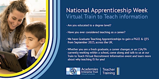 National Apprenticeship Week - AET Teaching Apprenticeships - online event