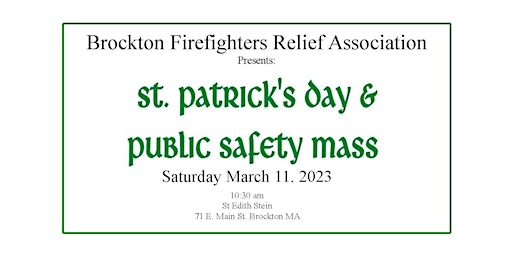 2023 St Patrick's Day Public Safety Mass/Luncheon