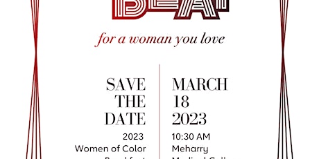 The 11th Annual Go Red Women of Color Breakfast (Breakfast served at 10:00)