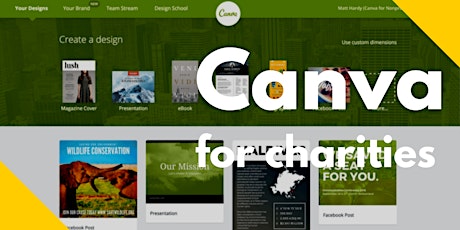 Canva for Charities - social media graphics and marketing materials primary image