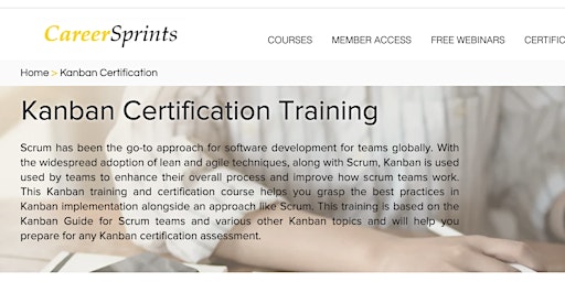 Image principale de Kanban Certification Training (including free Kanban certification exam)