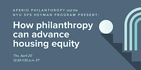 Imagem principal do evento How Philanthropy Can Advance Housing Equity