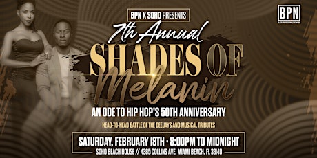 7th Annual Shades of Melanin Rooftop Party: Ode to Hip Hop's 50th Birthday