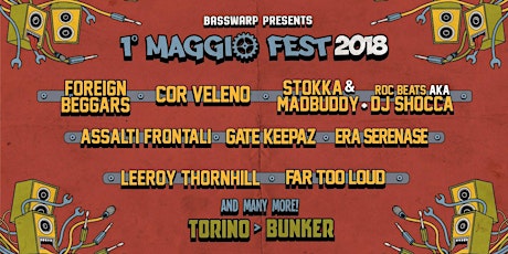 Immagine principale di 1° Maggio Fest Torino 2018 