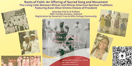 “Roots of Faith:"  An Offering of Sacred Song and Movement