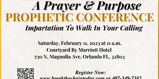 A Prayer & Purpose Prophetic Conference