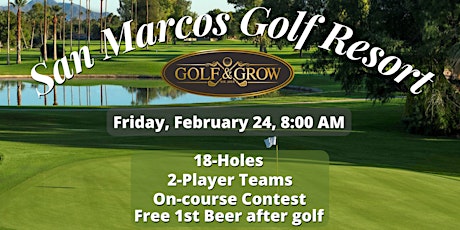 18 Hole Golf Tournament @ San Marcos Golf Resort