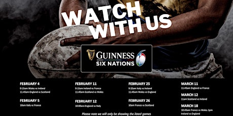 Imagen principal de Watch Party: Six Nations Rugby Championship