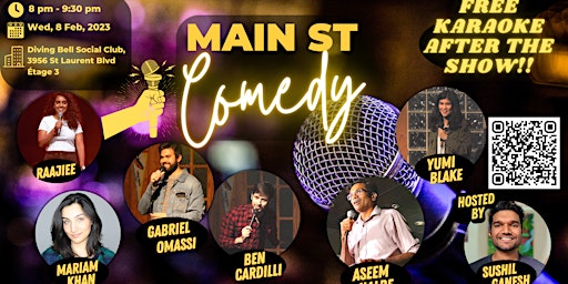 Main St. Comedy | English Comedy Show | Karaoke After-party|  2023-02-08