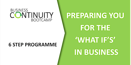 Business Continuity Bootcamp: Preparing for the 'What if's' in business primary image
