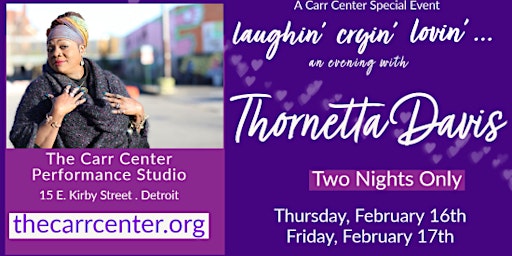 An Evening with Thornetta Davis ... a Carr Center Special Event