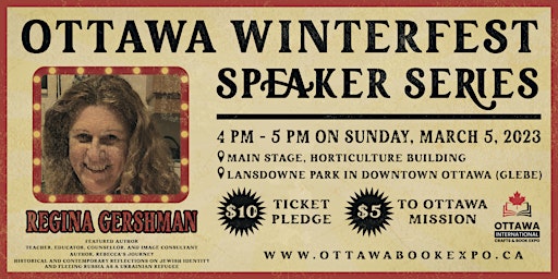 Regina Gershman - Featured Author - Ottawa Winterfest Speaker Series