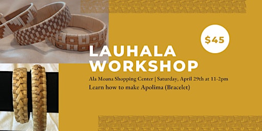 Lauhala Apolima (Bracelet) Workshop